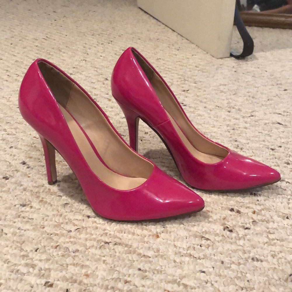 Fuschia heels